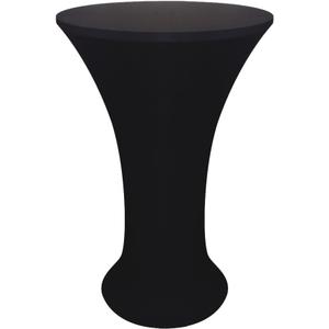 JISEN Cocktail Spandex Fitted Stretchable Elastic Tablecloth 24x43 Inch Black
