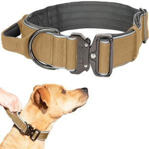 Leash Boss Tactical Dog Collar - Dog Collar with Handle Heavy-Duty Adjustable Military K9 Collar with Quick Release Buckle and Handle - for Training XXL-2 (26-31" Neck x 2" Wide)