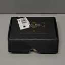 Wican Marble Guest Towel Holder Tray for Bathroom, Napkins Holder for Powder Room Dining Table Wooden Basket for Disposable Paper Hand Towels Gold and Marble White (9.06 x 5.51 x 2.56 inches)