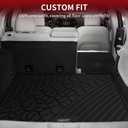 LASFIT Trunk Mat for Jeep Grand Cherokee WL 2022-2025 2026 5-Seat (Include 4xe, NOT for L) All Weather TPE Custom Fit Cargo Mat Trunk Liner Cargo Liner, Black