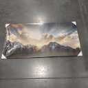 KLVOS Yellowstone National Park Canvas Wall Art Sunrise Moment Famous American Landscape Artwork Large Motivational Living Room Dinning Room Home Wall Decoration Framed and Ready to Hang 24"x48"