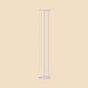 WAOWAO 1.37" Ultra Narrow Spacing Extra Wide Dog Pet Gate Pressure Mounted Walk Through Double Lock Swing Auto Close Safety White Metal Toddler Baby Puppy Pet for Indoor,Doorway,Kitchen 3.93"