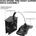 924-538 52020568AD Spare Tire Hoist Carrier Winch Assembly Compatible with Ram 1500 2002-2005 Ram 2500 3500 2003-2012 Replacement# 52020568AA 52020568AB 52020568AC