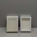 5x7 Shadow Box Picture Frame, Deep 1.77 Display Case with Real Glass, Removable Inner Frame & Black/White Mat for DIY Display of Baby Wedding Memories Crafts Medals & Photos (White, 2pcs)