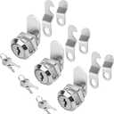 Cylinnda Cabinet Locks (3 Pack, Zinc Alloy), Keyed Alike Cam Lock for Tool Box, RV Storage, Mailbox, 5/8"