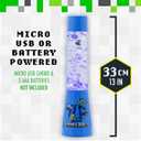 Paladone Minecraft Character Officially Licensed Glitter Flow Lamp or Night Mood Lighting, Gamer Room Dcor for Kids and Tweens