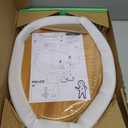 Toilet Seat, Solid Wood, Rubber Wood, High Gloss Finish, PIKLiDS (Elongated)
