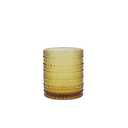 Fortessa Jupiter Beaded Hobnail Glass, 10 Ounce Double Old Fashioned, Amber