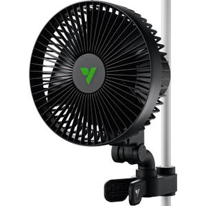 VIVOSUN AeroWave A6 Grow Tent Clip Fan, 6" Auto Oscillating Fan, Secure Non-Slip Clamp, Strong Air Circulating, and Low Noise, for Hydroponic Ventilation, 1-Pack