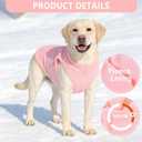 2 Pack XXXL Dog Sweater, Fleece Dog Sweaters for Large Dog Winter Warm Pet Sweater Thick Jacket Clothes Pullover Dog Sweatshirt Coat,XXXL (Pink,Light Pink, 37-49lbs)