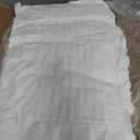 JOLLYVOGUE Queen Comforter Set, 3 Pieces White Seersucker Comforters Queen Size, Lightweight & Fluffy Bedding Sets Queen for All Season with 1 Ruffle Comforter and 2 Ruffle Pillowshams