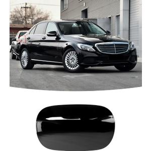 Fuel Tank Cover for Mercedes-Benz W205 C300 C400 C43 C450 C63 C200 C250, Fuel Tank Filler Door Cover for Mercedes-Benz C Class C350e C63 AMG 2014-2021 (Black)