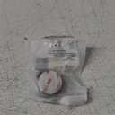 EVI Door Stoppers | Stainless Door Stop - Adhesive Fastening - Protector Rubber - 1.1 x 0.79 Inch Black Door Stopper