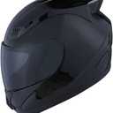 1Storm Motorcycle Bike Full Face Helmet Mechanic Skull: HJDJ11 (Large, Glossy Black (Smoke Shield))