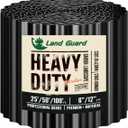 Land Guard Corrugated Garden Edging Border, 6" x 50' Landscape Paver Edging, Tall Landscape Edging, Fence for Garden, Flower Bed, Lawn and Landscape Edging (Glossy Black)