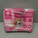 American Kennel Club Female Dog Wrap, Disposable Diapers with Wetness Indicator, Small, 50 Count
