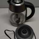 Chefman Electric Kettle with Temperature Control, 5 Presets LED Indicator Lights, Removable Tea Infuser, Glass Tea Kettle & Hot Water Boiler, 360 Swivel Base, BPA Free, Stainless Steel, 1.8 Liters