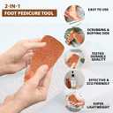 Love Natural Pumice Stone for Feet - 2-Sided Terra Cotta Foot Scrubber, Professional Exfoliating Clay Stone for Feet Hands Body Care - Pumice Stone for Feet Callus Remover & Dead Skin