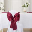 12 Pack Burgundy Satin Table Runner 12x108 Inches Long, Silk-Like Smooth Table Decor for Wedding Birthday Party