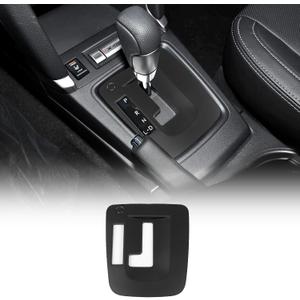 Central Control Gear Shift Panel Trim Cover Compatible with Subaru XV 2012-2017, ABS Gear Shifter Console Anti-Scratch Panel Frame, Fit for with L Shift Version (Matte Black)