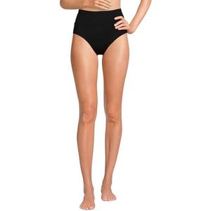 Lands' End Women's Chlorine Resistant Pinchless High Waisted Bikini Bottoms, XXL