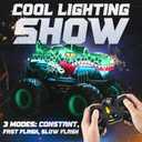BEZGAR Monster Truck Toys - Remote Control Monster Truck with Light & Music, Dinosaur Toys for Kids, 1:20 Scale RC Truck with 360 Spins and Drifting, Remote Control Car for Boys 4-7