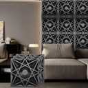 33 Pack 3D Wall Panels for Interior Wall Decor, Paneles Decorativos para Pared, Black Accent Wall Peel and Stick, 12''x12'' PVC Wall Panels for Gaming Room, Bedroom, Living Room, TV Background