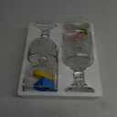 Chefcaptain Margarita Glass Schooner- 21.5 Oz Set Of 4 Extra Large Goblet Crystal Style ZERO LEAD Shrimp Cocktail, Coronaritas, Margaritas 4 PACK With Clips