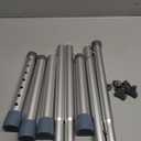 Toilet Safety Rails (300 LB)  Adjustable, Foldable Toilet Handle Frame for Elderly & Disabled Adults, Supports All Toilet Types (Dark Gray)