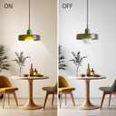 Glass Pendant Light Vintage Hanging Light Fixture Modern Kitchen Island Mid Century Modern Lamp Green