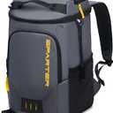 SPARTER Backpack Cooler Insulated Leak Proof 33/49 Cans, 2 Insulated Compartments Thermal Bag, Portable Lightweight Beach Travel Camping Lunch Backpack for Men and Women (Dark Gray)
