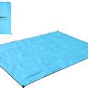 WoneNice 10x10 FT Waterproof Camping Tarp, Lightweight UV Protection Camping Cover for Tents, Beach, Picnics, Car and Adventure, Army Green