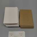 100 Bulk Thank You Cards with Kraft Envelopes and Stickers - 4 Minimalistic Designs Blank Thank You Notes with Envelopes and Heart for Business Wedding Bridal Gift Baby Shower Business Graduation