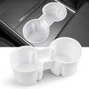 Center Console Cup Holder Insert Designed for Tesla Model 3/Y 2021-2024(Not for Model 3 Highland 2024),Tesla Center Conosle Accessories White