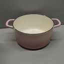 VORRINGARD Enameled Cast Iron Dutch Oven Pot with Lid, for Sourdough Bread Baking, Round Dutch Ovens, 4.5 Quart, Pink