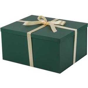 1Pcs Green Extra Large gift box with lids 16.5138 Inches gift boxes for presents,Birthday Box (include Ribbon, Paper Shred Filler Gift Card & Envelopes)