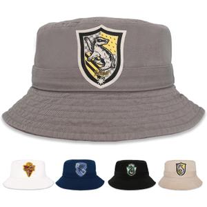 Harry Potter Bucket Hat for Kids, Boy, Girl Sun Hat Ages 4-7, Big Kids 7-14 Years 100% Cotton for Summer Teen Youth Beach Hat (Gray)