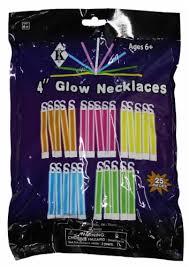 Halloween Glow Stick Necklaces Costume Accessory, 25 pk 