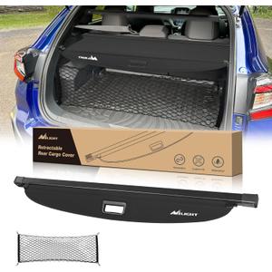 Nilight Trunk Cargo Cover for Subaru Crosstrek Impreza 2023 2024 2025, Retractable Security Shade Rear Cargo Cover, with Trunk Storage Net, 1-Pack