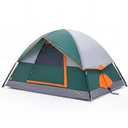 NEWBULIG 2-4 Person Camping Tent, Lightweight 5 Min Easy Setup, Waterproof Windproof Dome Tent with Rainfly for Outdoor, Hiking, Backpacking, Beach, Green