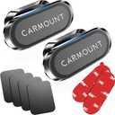 2-Pack Magnetic Phone Holder for CarSuper MagnetsCarmount 2.0 Magnetic phone Mount360RotationUniversal Dashboard Cell Phone Holders for Your Car Phone Mount for Car Mount for iPhone & All Car