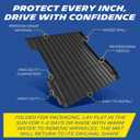 Michelin Truck Bed Mat for 2007-2018 Chevy Silverado/GMC Sierra 1500 5.8 FT / 69.3" (2007 New Body Only), All-Weather Truck Bed Liner, Custom Fit, Durable TPE, Bedliner, Non-Slip
