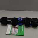 Orthomen Post Op Knee Brace, Hinged ROM Knee Brace for Recovery Stabilization, ACL, MCL and PCL Injury, Adjustable Medical Orthopedic Support Stabilize for Men and Women (Universal, Black/Blue)