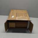 14.56"L x 11"W Bamboo Cutting Board Set of 4 - Wood Cutting Board Set with Holder, Chopping Boards Set with Food Icons, Juice Groove - Ideal for Meat, Fish, Bread, Vegetable, Fruit Chopping