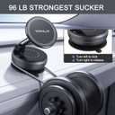 Magnetic Phone Holder for Car, 2025 Upgrade with 96LBS Ultra Suction & 2800gf Strong Magnet, 360° Adjustable Hands-Free Mount, Premium Car Accessories for Women Men, Fits iPhone/Android