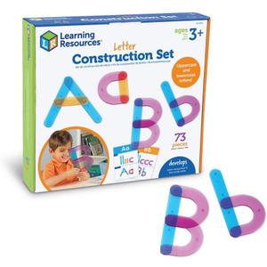 Learning Resources Letter Construction Activity Set - Alphabet Montessori Toys, Toddler Writing , ABC Phonics for Kids, Learn to Readd, Teacher Classroom Must Haves, Birthday Gifts for Students