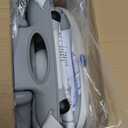 Chicco Pocket Snack Portable Booster Seat for Babies and Toddlers with 3 Height Adjustments, Secure Attachment to Dining Chairs, Easy-to-Clean, for Children up to 50 lbs. | Grey/Grey (1 Count (Pack of 1))