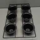 Mrs. Anderson's Baking 6-Cup Popover Pan, Carbon Steel with Non-Stick Coating, PFOA Free, 15.75 x 9 x 2.25-Inches