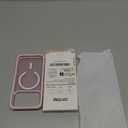 Magnetic for iPhone 17 Pro Case, Compatible with MagSafe, Threaded Border Non-Slip, 4 Cornered Pro Drop Protection, Alloy Camera Frame, Mil-Grade Drop, Shockproof Phone Case, Pink