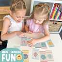 2 x Hadley Designs Alphabet Flash Cards for Toddlers 1-3 - Preschool Learning Activities, Number Color Shapes & ABC Flash Cards for Toddlers 1-3, Daycare Essentials, Homeschool Supplies, Kids Easter Gifts